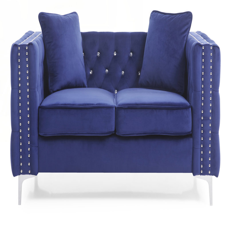 Causeuse chic en bleu, Bleu