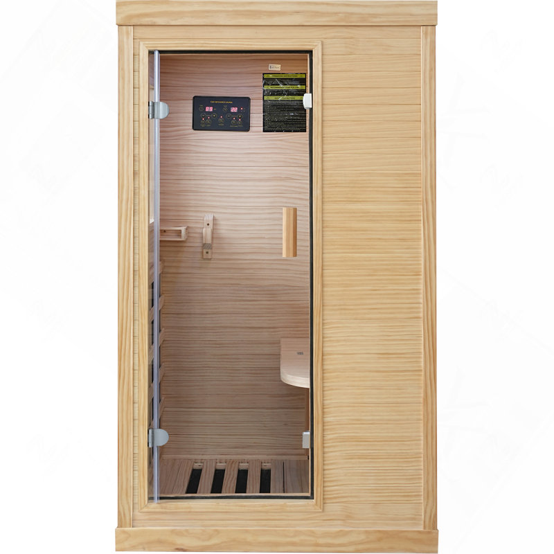 1-Person Compact Wooden Sauna Cabin