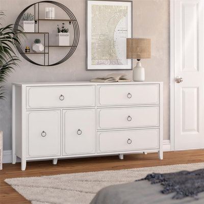 Her Majesty 4-Dresser with Storage Cabinet