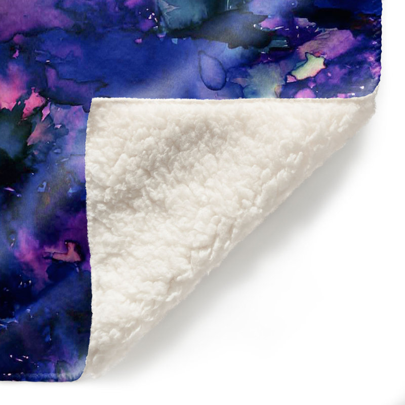 Couverture sherpa doux rose, l 51 po x L 60 po