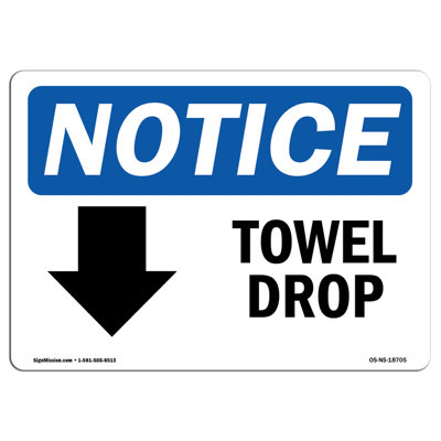 Towel Drop Sign