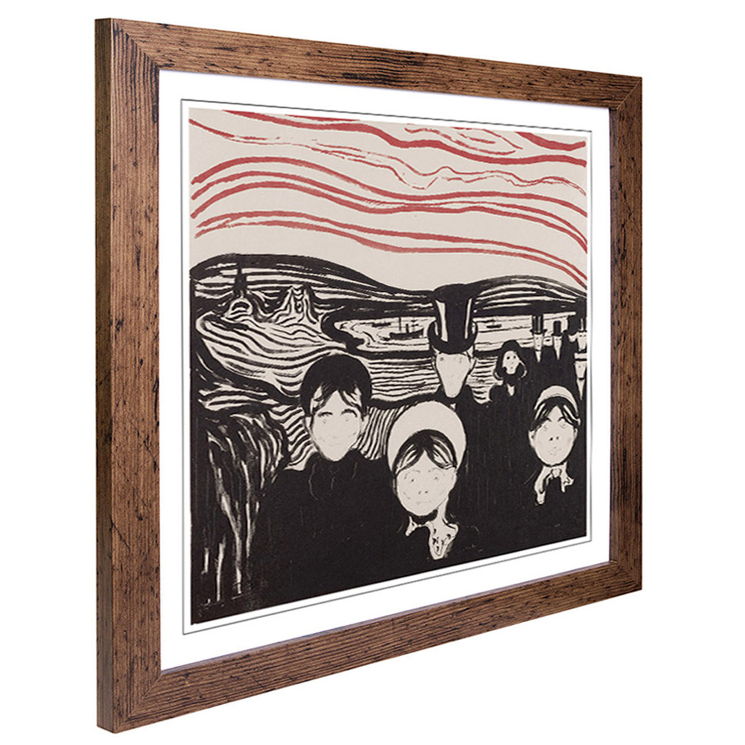 Angst by Edvard Munch - Framed Print