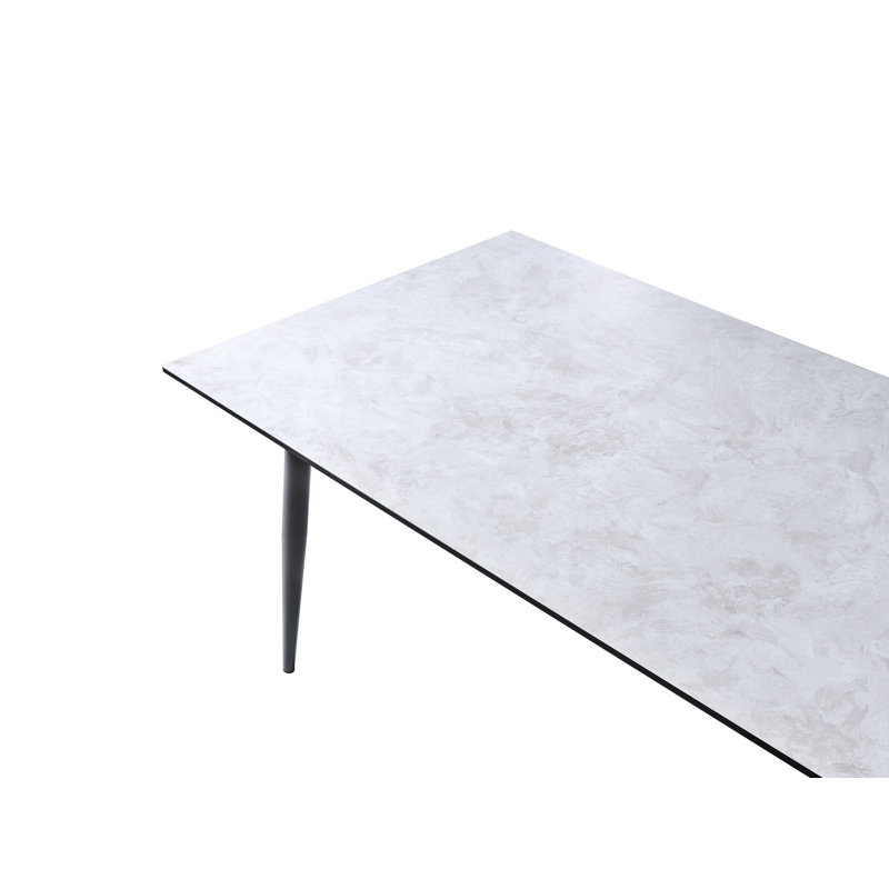 Cascoe Rectangular Outdoor Dining Table - 180 cm W 90 cm D, Grey