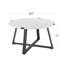 Table basse à pieds croisés avec plateau en faux marbre Avalon-1727406940