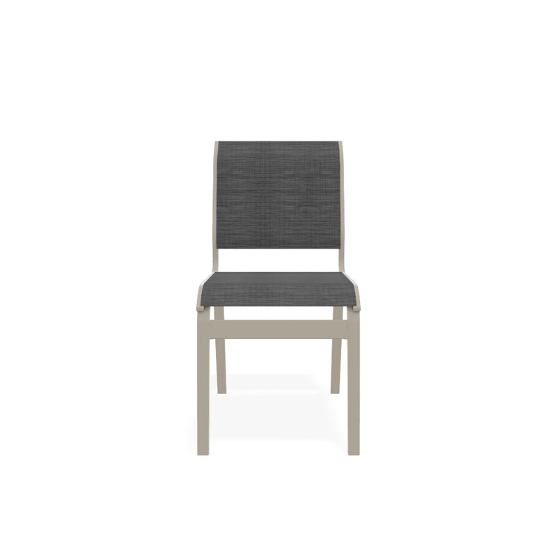 Chaise d'appoint de salle à manger Hiraku, Désert texturé, Gris anthracite Collect