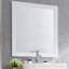 Miroir de salle de bain 32 pouces carré, finition mate élégante et image