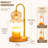 Flower Candle Warmer Lamp, Timer and Dimmable Light