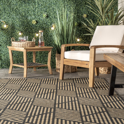 Gouveia Machine Woven Geometric Rug
