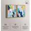 Art mural bleu sur toile Blush Boho-115198523-115198530