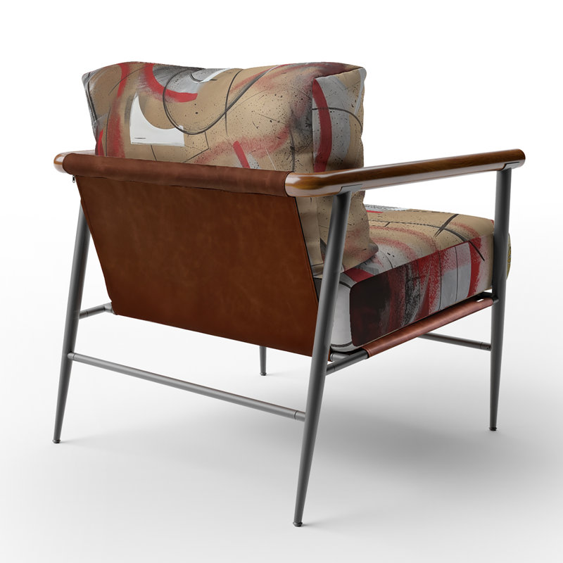Fauteuil d'appoint Curci - Fractals, Noir, noir, noir, noir