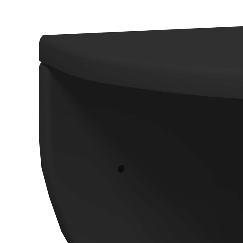 Floating Shelf, 24cm H x 48cm W x 24cm D, Black