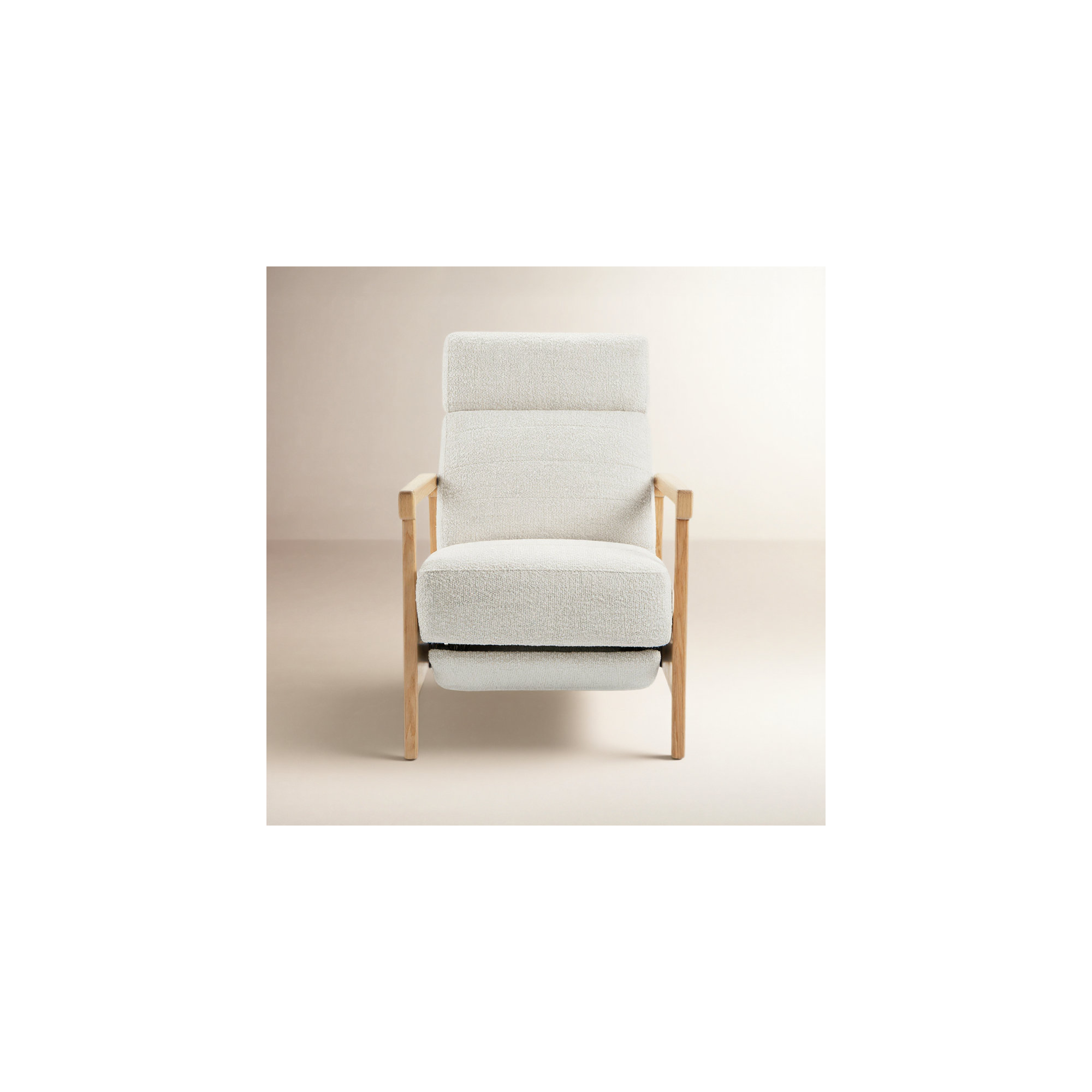 Amada 27.5" Wide Power Standard Recliner, Merino Pearl Performance Boucle