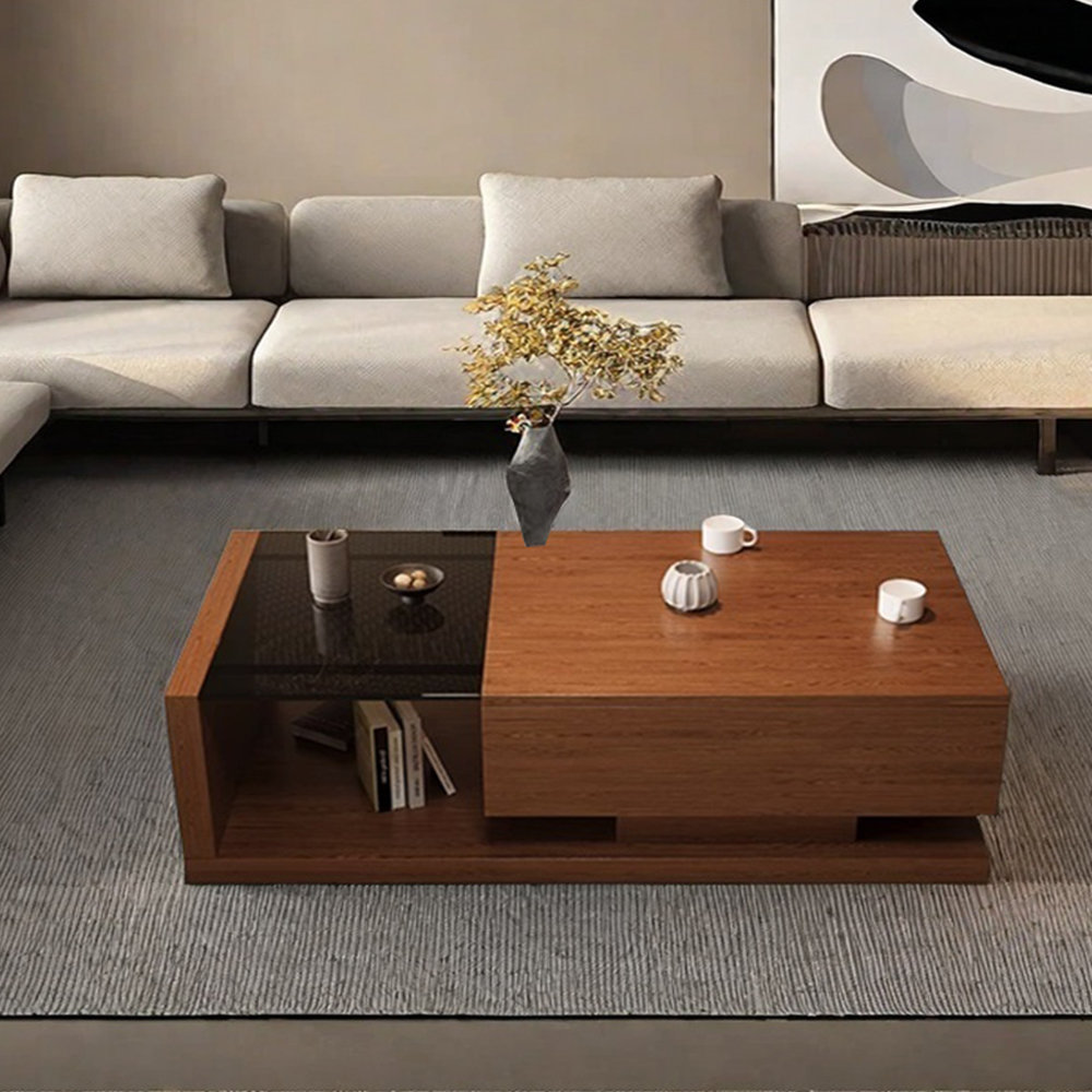 The Invincibles home Simple retro design sense solid wood coffee table ...
