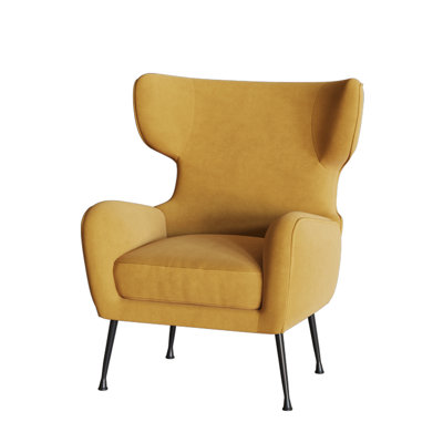 Wingback Chair Soft Upholstered Modern Accent Chair