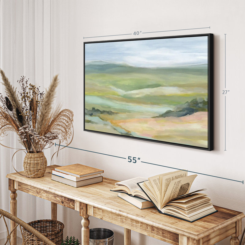 Vast River Valley Canvas Print, 27" H x 40" W