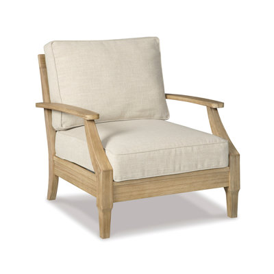  Arikka Eucalyptus Outdoor Lounge Chair
