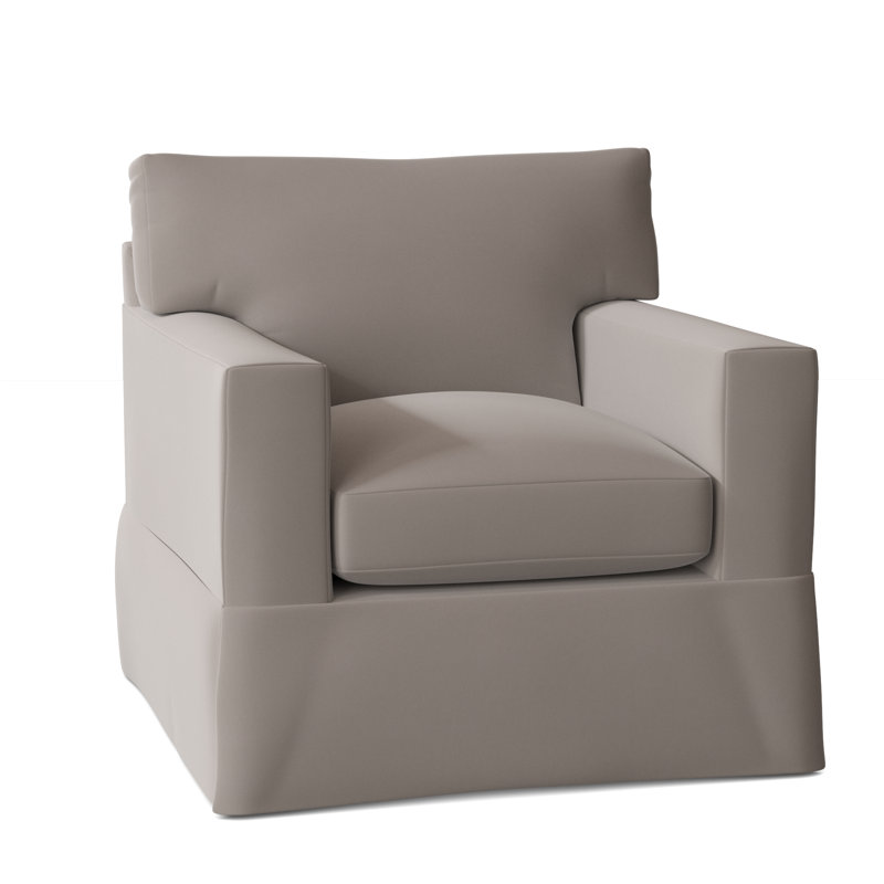 Fauteuil à housse large 37 po McCall, Ciment Akiko