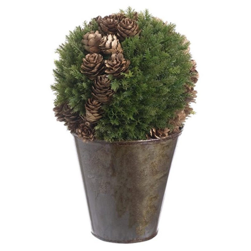Arrangement floral mixte en pot