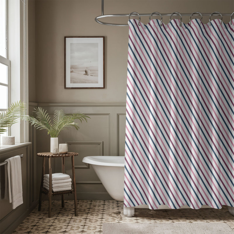 Rideau de douche Pink Maroon Magic - 1 pièce, H 74 po x l 71 po