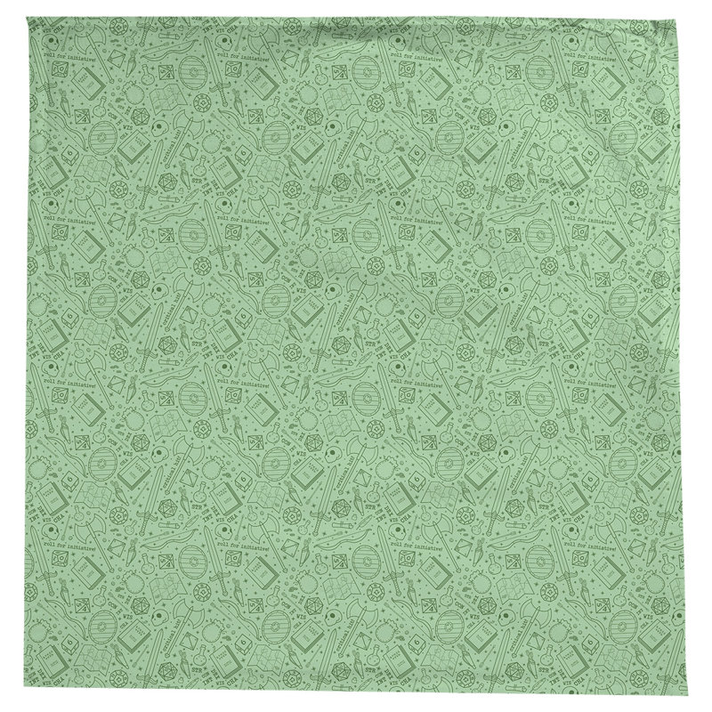 Leffel RPG Pattern Tablecloth, Green