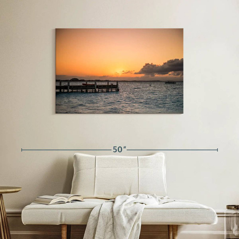 Aletra Sunset Over Wooden Dock