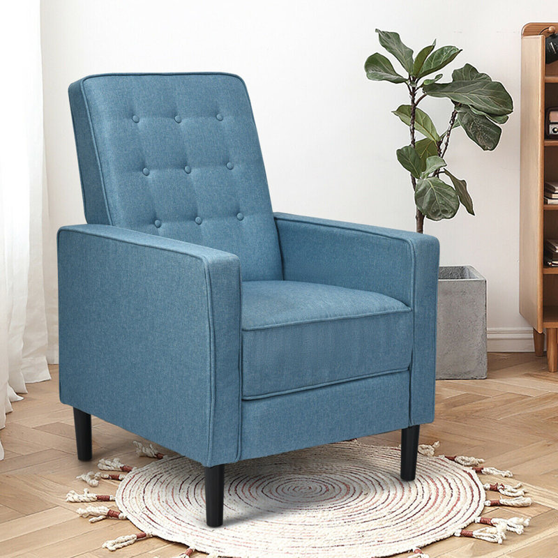 Fauteuil inclinable manuel 27,5 po Kenda, Lin bleu