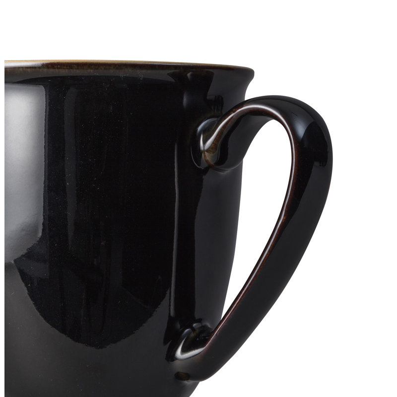 Denby Elements Mugs, Black