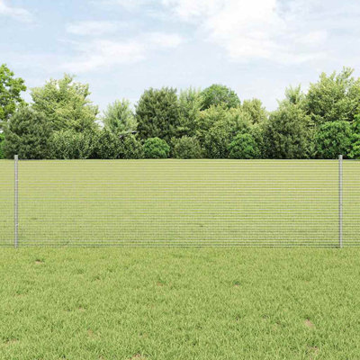Vidaxl Fence With Posts Steel