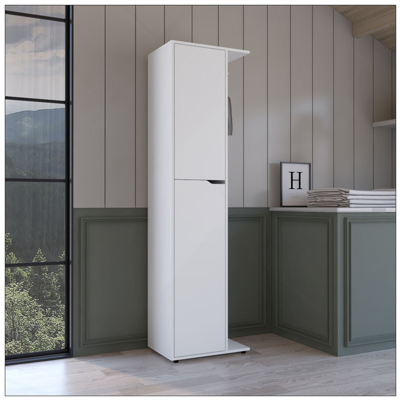 Storage Broom Closet White