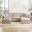 Canapé modulaire en chenille à assise profonde en nuage avec repose-pieds et 2 repose-pieds Latitude Run-620327744-620327806