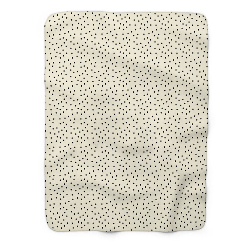Pois neutres - couverture Sherpa 1 pièce de qualité supérieure 0105, L 60 po x L 80 po
