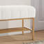 Banc de rangement en tissu