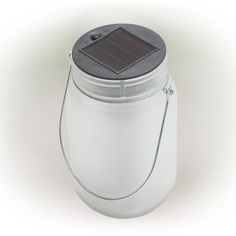 11'' Solar Powered Integrated LED Outdoor Lantern