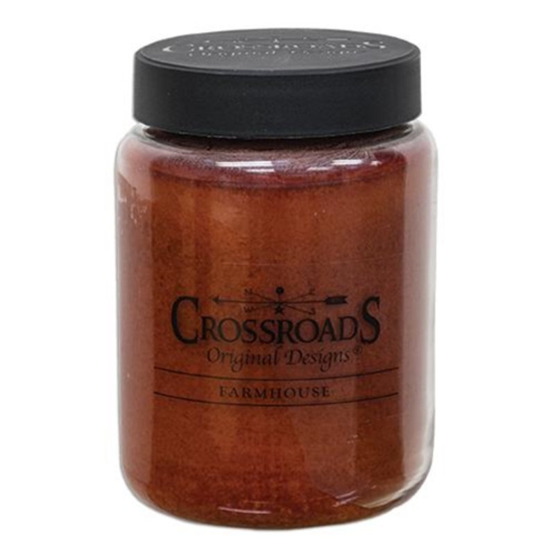 Farmhouse Fall Scented Black Jar Candle, 26 oz