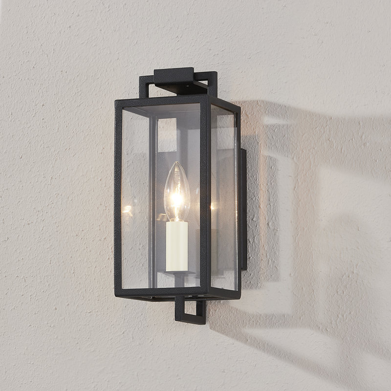 Lanterne murale d'extérieur Beckham, Fer forgé, H 12 po x l 4,75 po x P 6 po