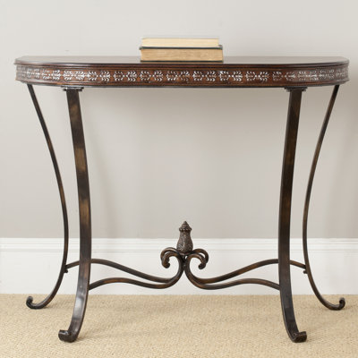 38'' Solid Wood Top Console Table