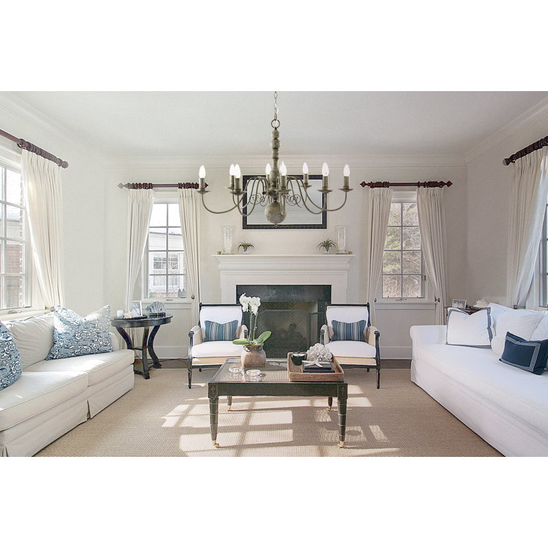 Asher 8 - Light Candle Style Chandelier