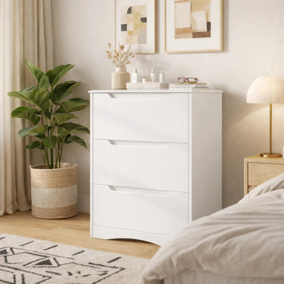 Michiaki 23.6" W 3-Drawer Dresser 