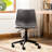 Faux Leather Office Chair, Antique Gray. Comfortable Curved Seat And Upholstery. 360 Swivel Adjustable Height. Matte Black Steel Frame With 5 . Modern Chair Gray Chair. Soft For Use. Gas Lift-316132251