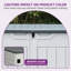 Boîte de rangement en résine l 4,25 pi x P 2,4 pi - 270 gallons-96101600