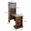 Bureau d'ordinateur pliant avec rangement