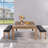 Billiard Bench with Storage for Olivia Slate Pool Table-2090128721