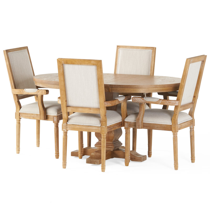 Ensemble de salle à manger Hilderbrand, Naturel, Beige
