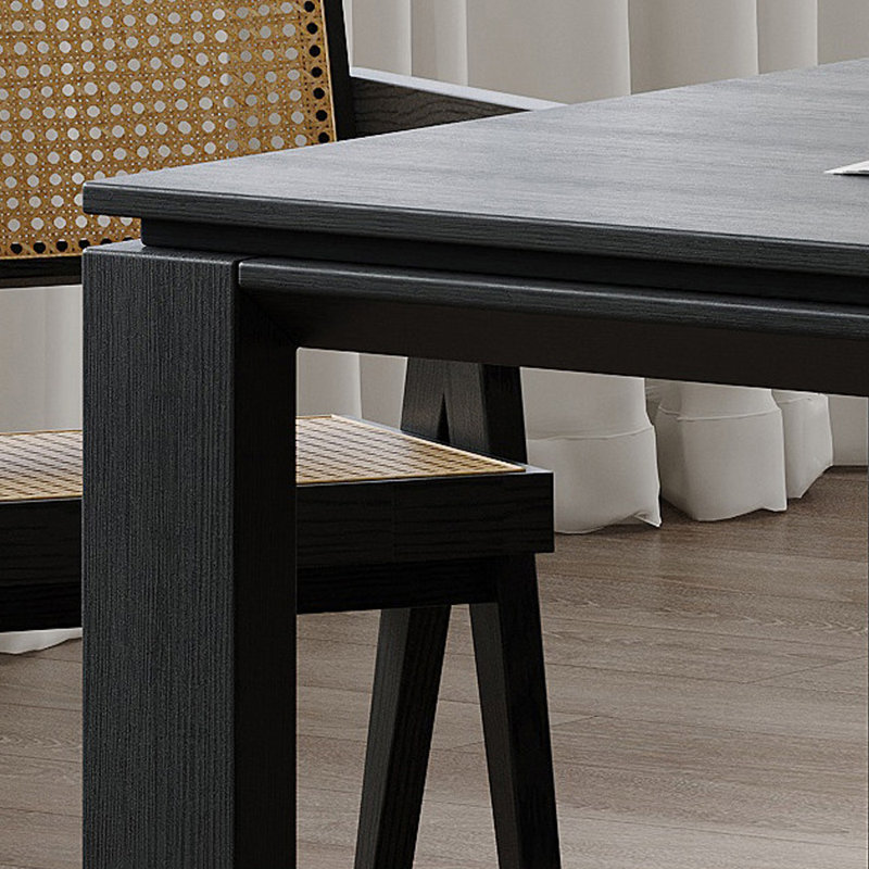 Ensembles de table à manger rétro classique, 5 pièces: table, 4 chaises, H 29,53 po x l 78,74 po x P 31,5 po