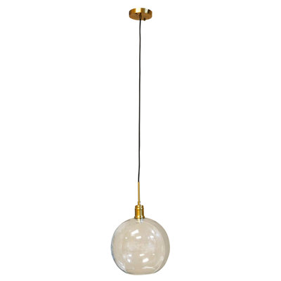 Luminaire suspendu en forme de globe à 1 lumière Florestan