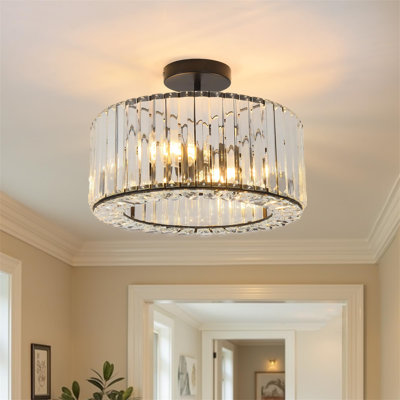 Crystal Semi Flush Mount