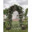 Garden Arch Trellis with Planter Box, Heavy Duty Metal Arbor for Climbing Plants & Wedding Decor-1093654761