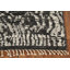 Tapis marocain noir et blanc All-Over 3 x 5