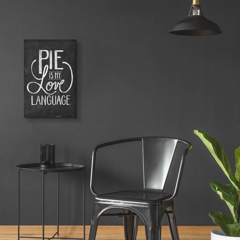 «Pie Is My Love Langage» par Kamdon Kreations, art mural en verre acrylique, H 24 po x l 16 po x P 0,2 po