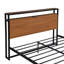 Base de lit plateforme en métal Shaelyn avec prises et ports USB-1554023785-1554023784